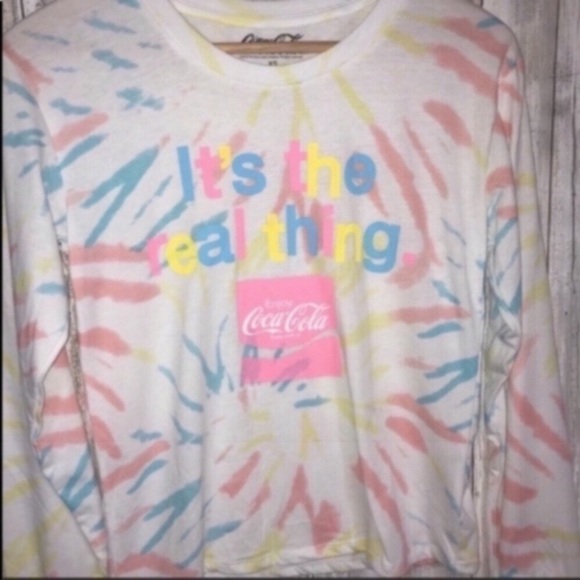 Coca Cola Tie Dye Long Sleeve Tee - Picture 4 of 4